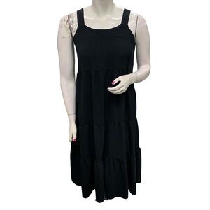 Elegant Black Sleeveless Dress Size XL